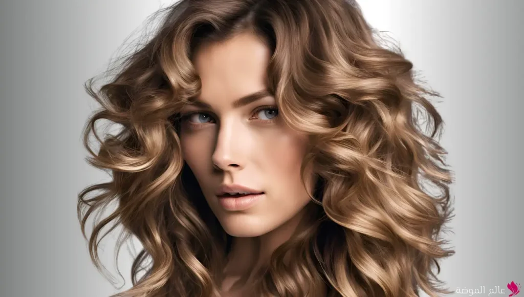 تسريحة الشعر الكثيف المموج (Voluminous Curls)