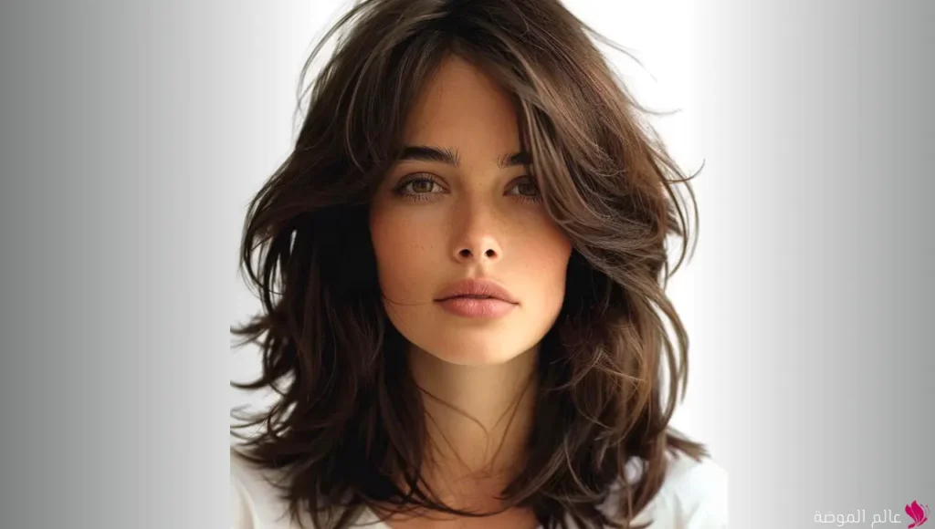 تسريحة الشعر المدرج المتوسط (Medium Layered Hair)