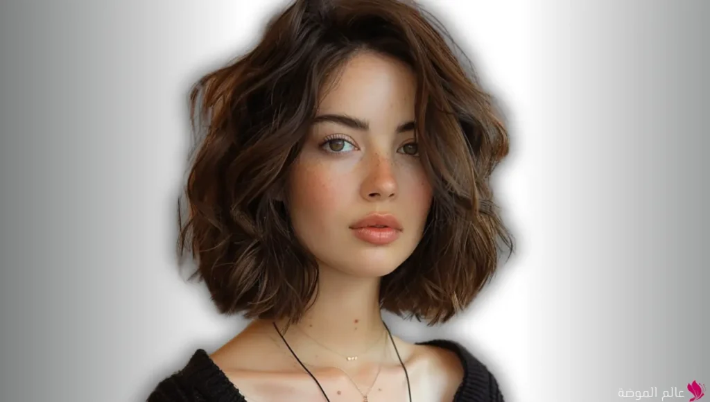 تسريحة الشعر المموج بالشعر القصير (Short Wavy Hair)