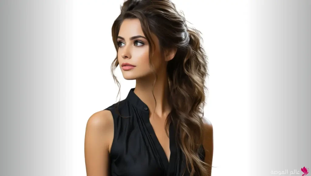  تسريحة ذيل الحصان المموج (Wavy Ponytail)
