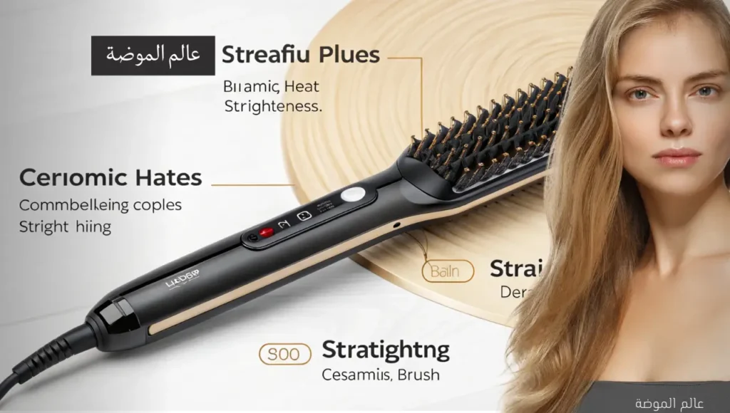 فرشاة فرد الشعر السيراميكية (Ceramic Straightening Brush) فرشاة فرد الشعر السيراميكية (Ceramic Straightening Brush)