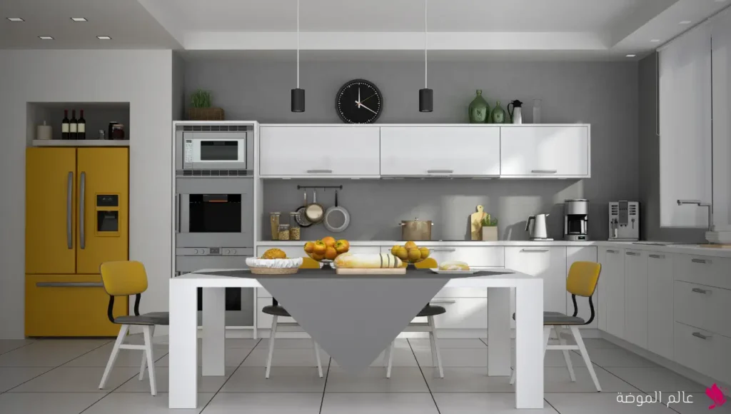 التقنيات المتطورة في تصميم مطبخ امريكي التقنيات المتطورة في تصميم مطبخ امريكي