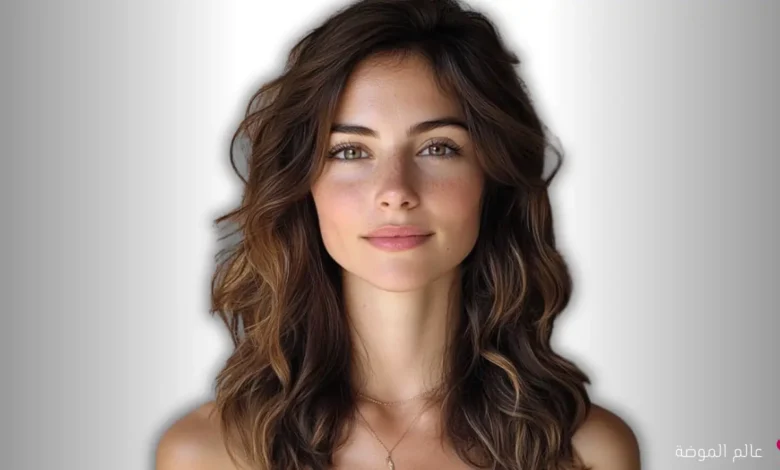 قصات شعر مدرج متوسط