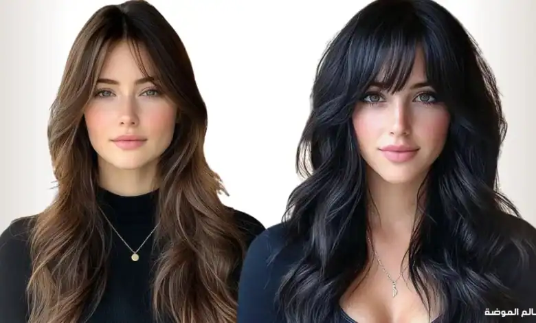 قصات شعر للوجه الطويل