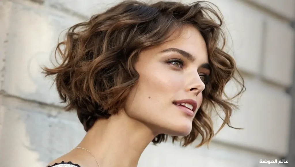 قصة الشعر المموج القصير (Short Wavy Cut): خيار عصري من قصات شعر للوجه الطويل قصة الشعر المموج القصير (Short Wavy Cut): خيار عصري من قصات شعر للوجه الطويل