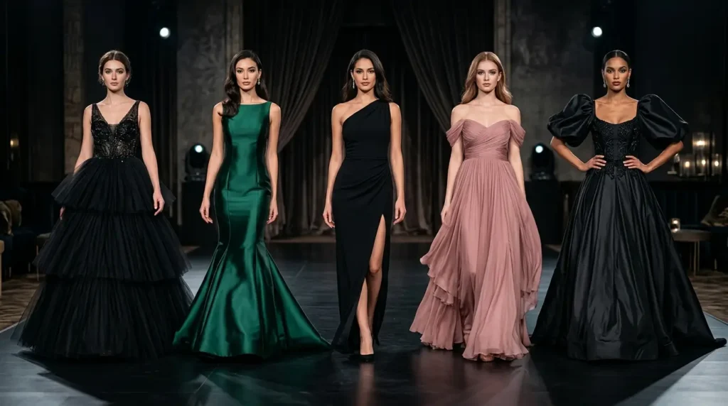 أفضل 5 موديلات فساتين سهرة فاخرة للمناسبات الرسمية أفضل موديلات فساتين سهرة فاخرة للمناسبات