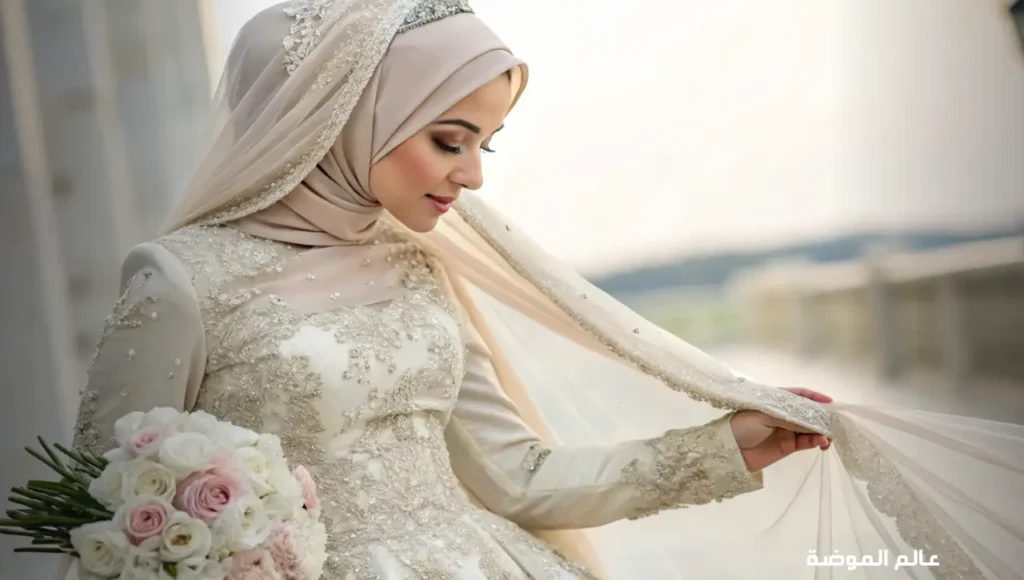 تنسيق الحجاب مع فساتين محجبات للأفراح تنسيق الحجاب مع فساتين محجبات للأفراح