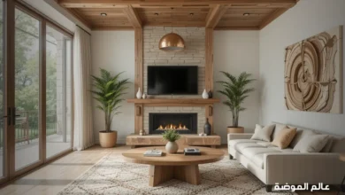 ديكور خشبي لإضفاء لمسة دافئة وأناقة طبيعية