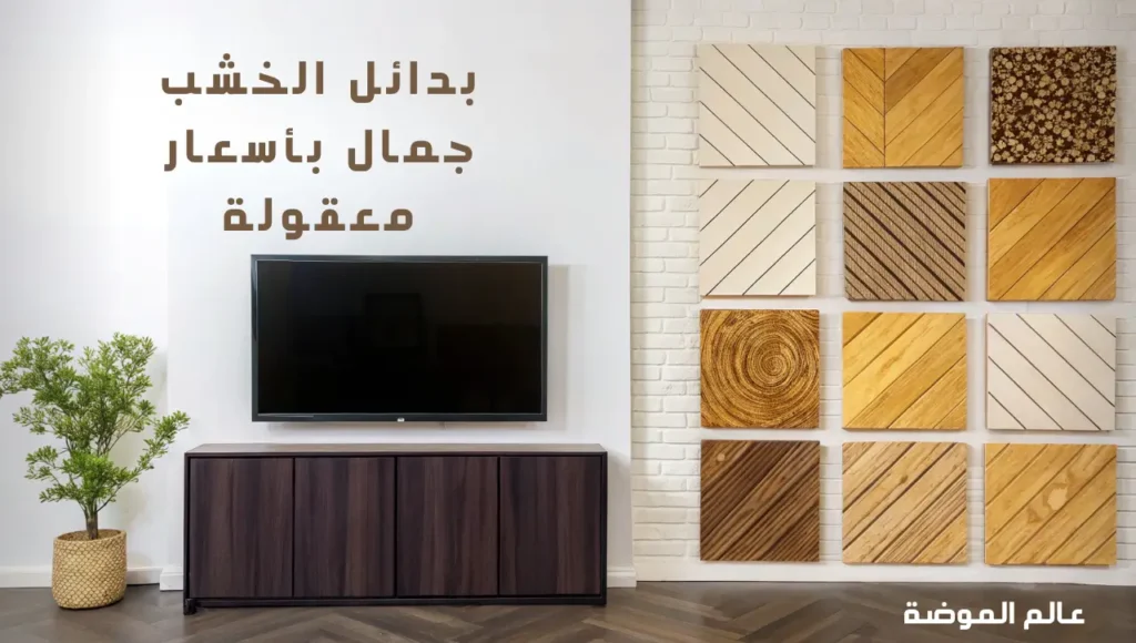 ديكورات بديل الخشب للتلفزيون