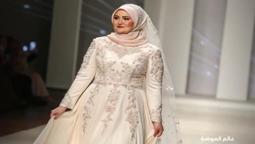 فساتين محجبات للأفراح للممتلئات وقصيرات القامة فساتين محجبات للأفراح للممتلئات وقصيرات القامة