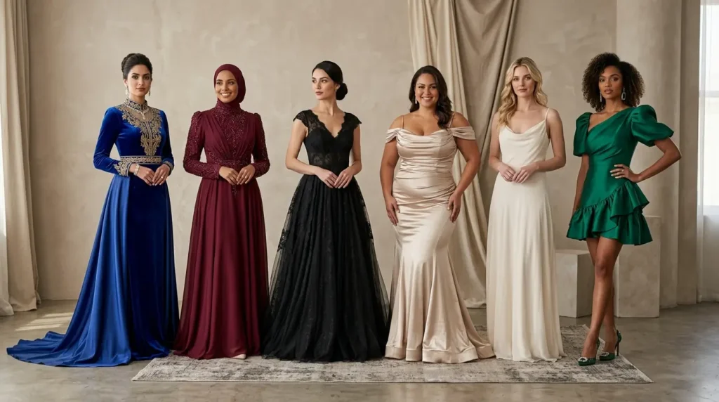 أفضل فساتين السهرة لكل مناسبة حسب ذوقك وشكل جسمك دليل مقارنة فساتين السهرة حسب النوع والمناسبة