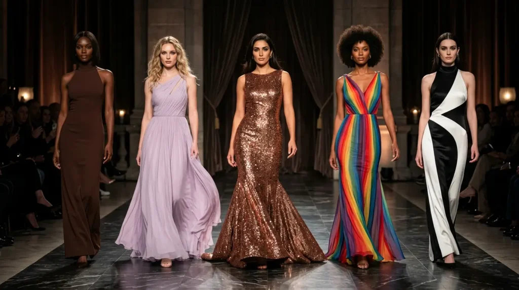 أجمل موديلات فساتين سهرة جريئة ومميزة موديلات فساتين سهرة جريئة ومميزة بتصميم أنيق