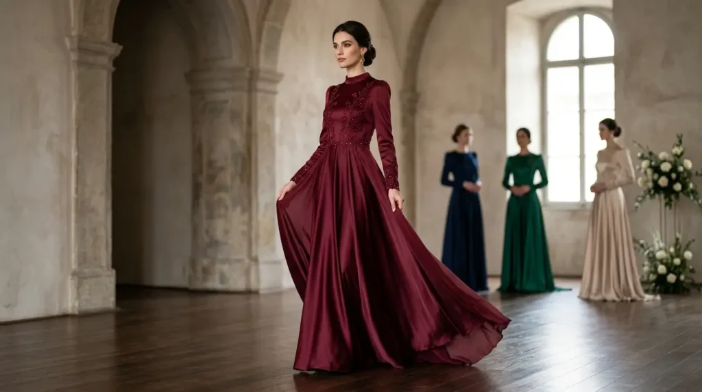 موديلات فساتين سهرة طويلة فخمة وأنيقة موديلات فساتين سهرة طويلة بتصميم راقٍ وأنيق