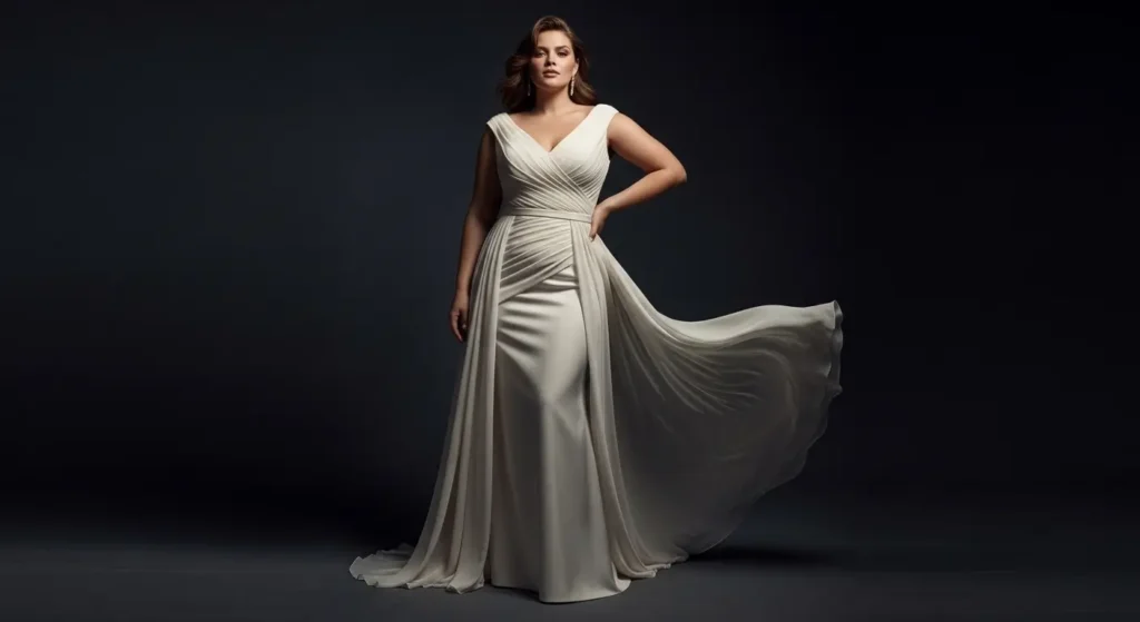 أجمل موديلات فساتين سهرة للسمينات بإطلالة جذابة موديلات فساتين سهرة للسمينات بتصميم راقٍ