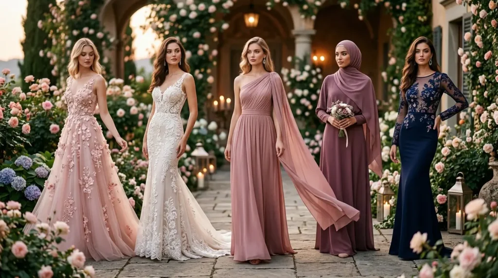 أجمل موديلات فساتين سهرة للمناسبات الرومانسية الفخمة موديلات فساتين سهرة للمناسبات الرومانسية أنيقة