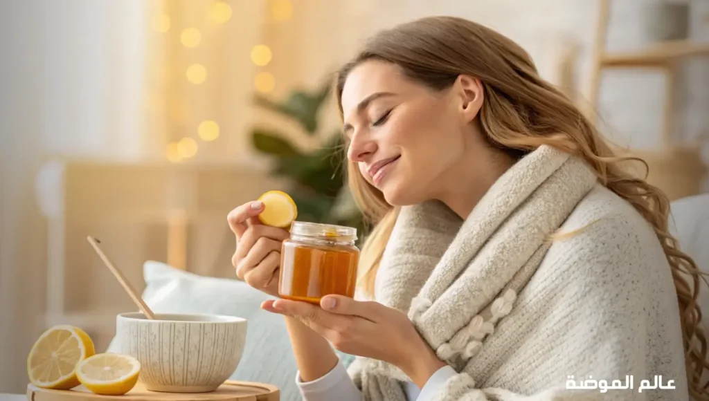 علاج السعال والتهاب الحلق بالعسل علاج السعال والتهاب الحلق بالعسل