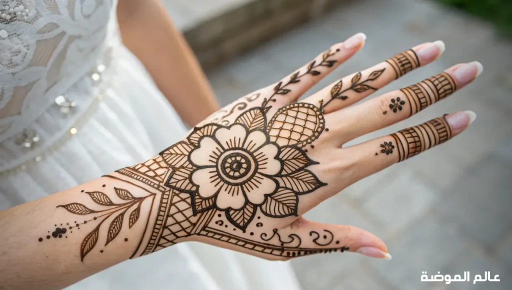 النقش العربي والخليجي مزيج من البساطة والأناقة الفاخرة نقش حناء خليجي وعربي أنيق بتصاميم مميزة