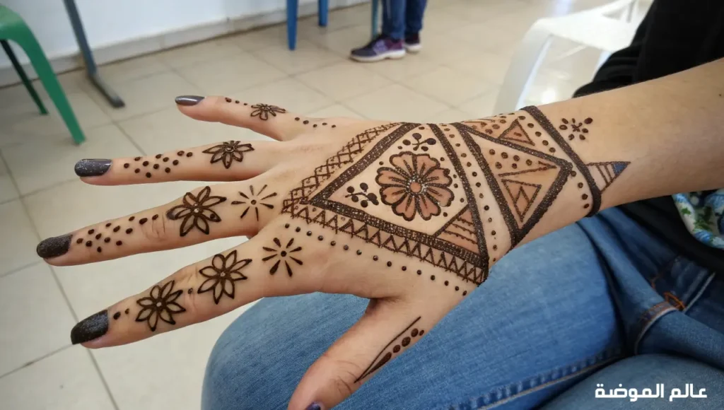 أجمل نقش حناء ليبي تقليدي وعصري يزين العروس والنساء بأناقة تراثية ساحرة نقش حناء ليبي