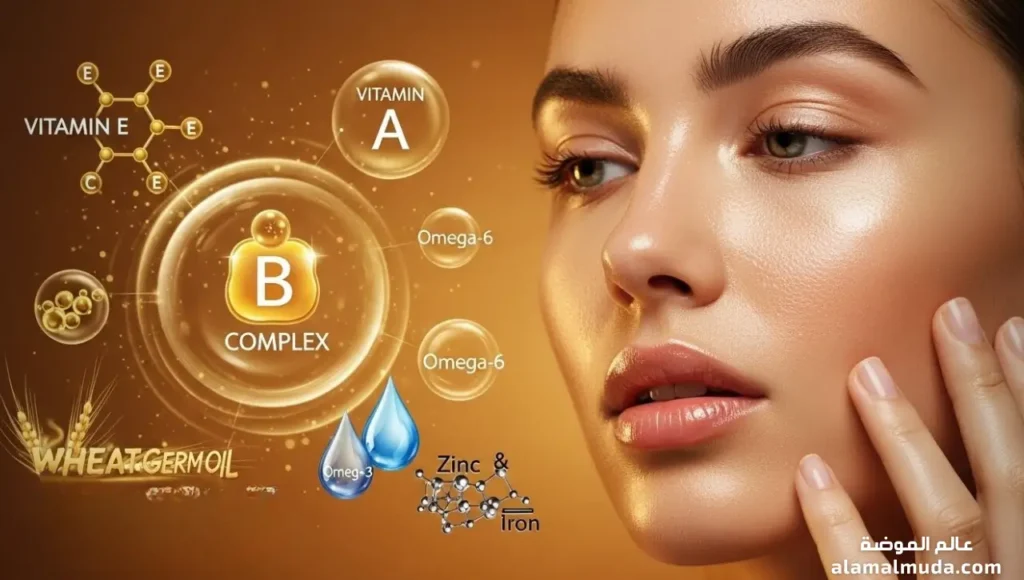 تعرف على أهم مكونات زيت جنين القمح المفيدة للبشرة