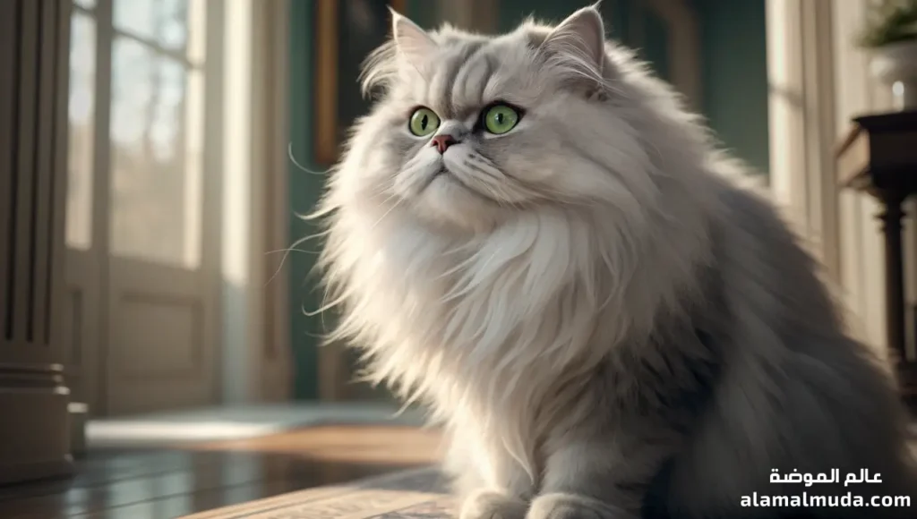 قط الشيرازي Chinchilla دليل شامل لمميزاته الأنيقة والفخمة قط الشيرازي Chinchilla هادئ وفخم وذو فراء ناعم