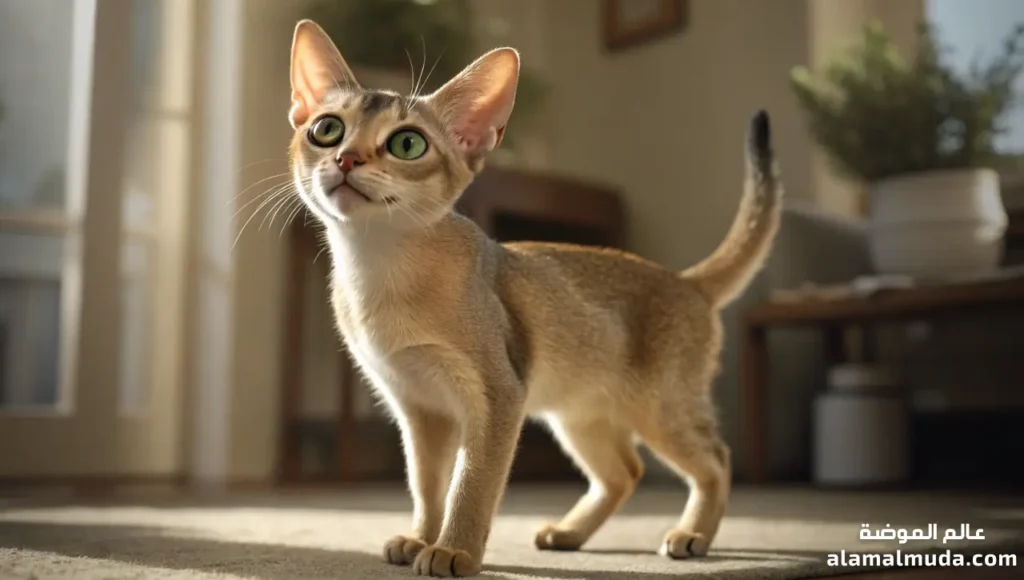 قط سنغابورا Singapura ودليل كامل لمميزاته الصغيرة واللطيفة انواع القطط: دليل كامل لأجمل سلالات القطط قط سنغابورا Singapura صغير وعيونه كبيرة ولطيفة