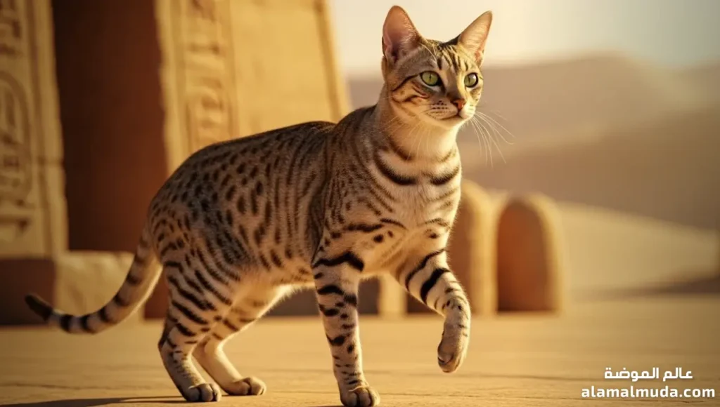 قط مصري ماو Egyptian Mau: قط تاريخي سريع وذكي قط مصري ماو Egyptian Mau بفراء منقط طبيعي رائع