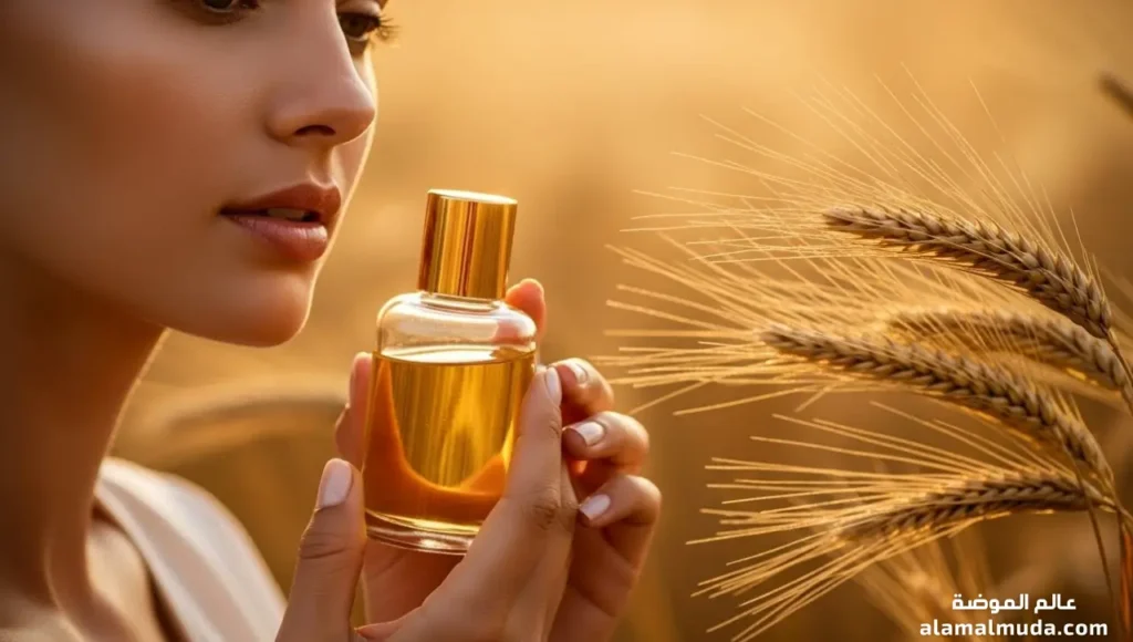 زيت جنين القمح مع شجرة قمح مذهلة