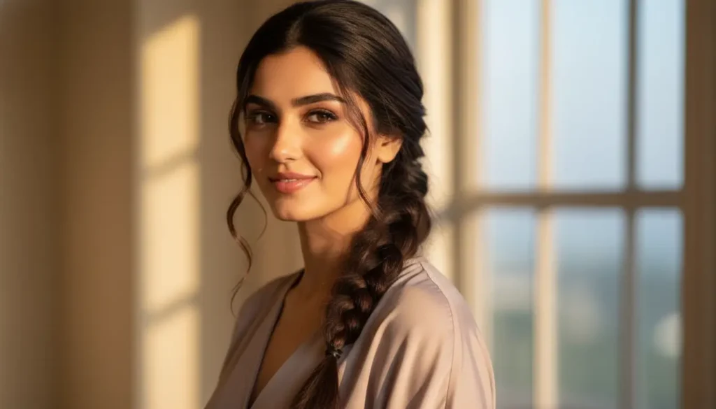 تسريحات شعر ناعمة للسهرات: الضفيرة الجانبية الناعمة تسريحات شعر ناعمة للسهرات مع الضفيرة الجانبية الناعمة