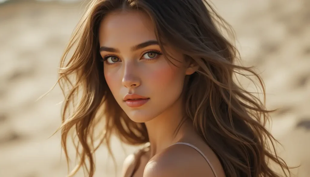 تموجات الشاطئ العصرية: تسريحة عفوية وطبيعية للشعر الطويل تسريحة تموجات شاطئية للشعر الطويل بأسلوب عفوي