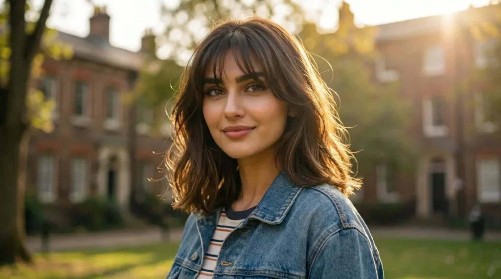 غرة كورية خفيفة وأنيقة مستوحاة من موضة الكيبوب