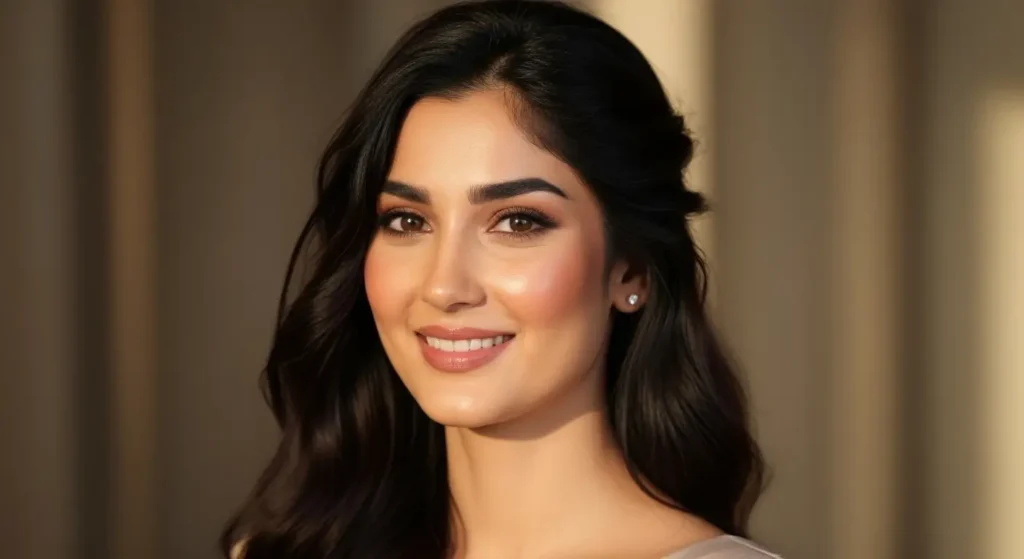 نصف مرفوعة مع حجم جانبي: تسريحة أنثوية متوازنة للشعر المتوسط تسريحة نصف مرفوعة للشعر المتوسط مع حجم جانبي جذاب