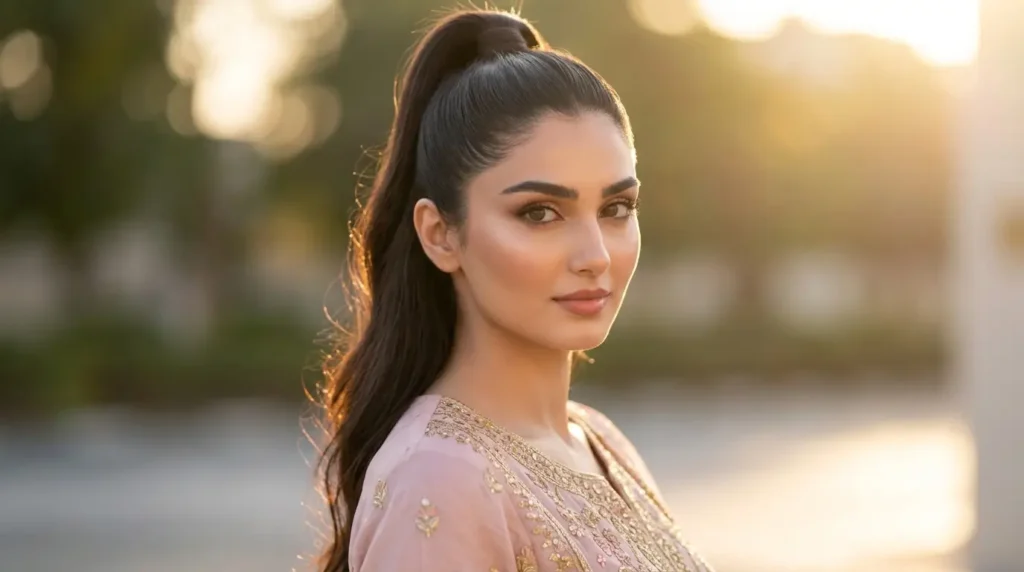 ذيل حصان عالي أنيق للنساء بمظهر فخم وسريع التطبيق